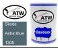 Preview: Skoda, Astra Blue, 1305: 500ml Lackdose, von ATW Autoteile West.